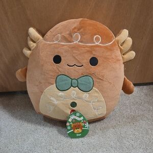 Cute Brown Plush Toy with Bow Tie